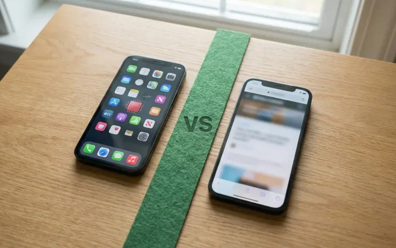 888Php 888Php Mobile Browser vs Native App: Battery, Frame Rates & Data Consumption mechanical walkthrough and table diagram